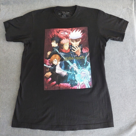 Crunchyroll Other - Jujutsu Kaisen Character Graphic T-Shirt - Black - Size Medium